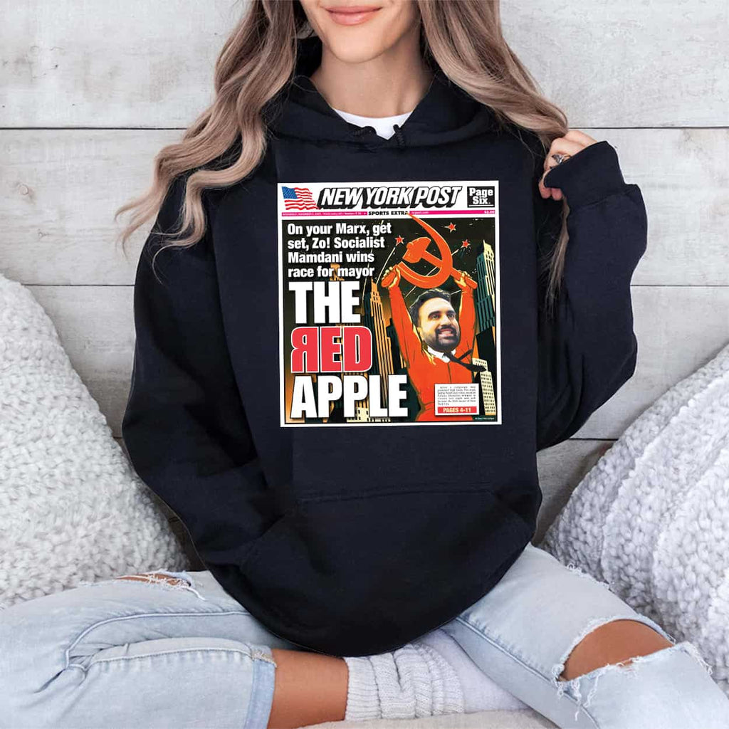 Zohran Mamdani The Red Apple Shirt