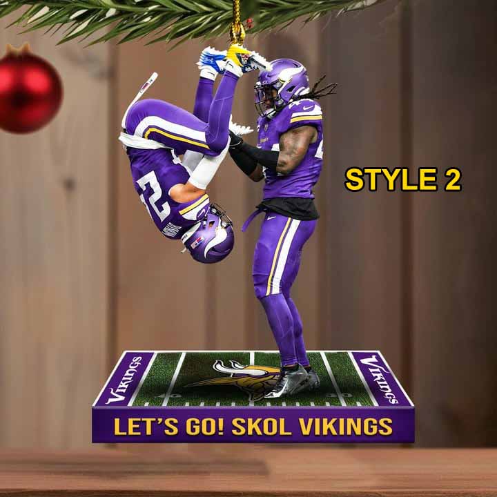 Minnesota Vikings Camryn Bynum White Chicks Dance Ornament