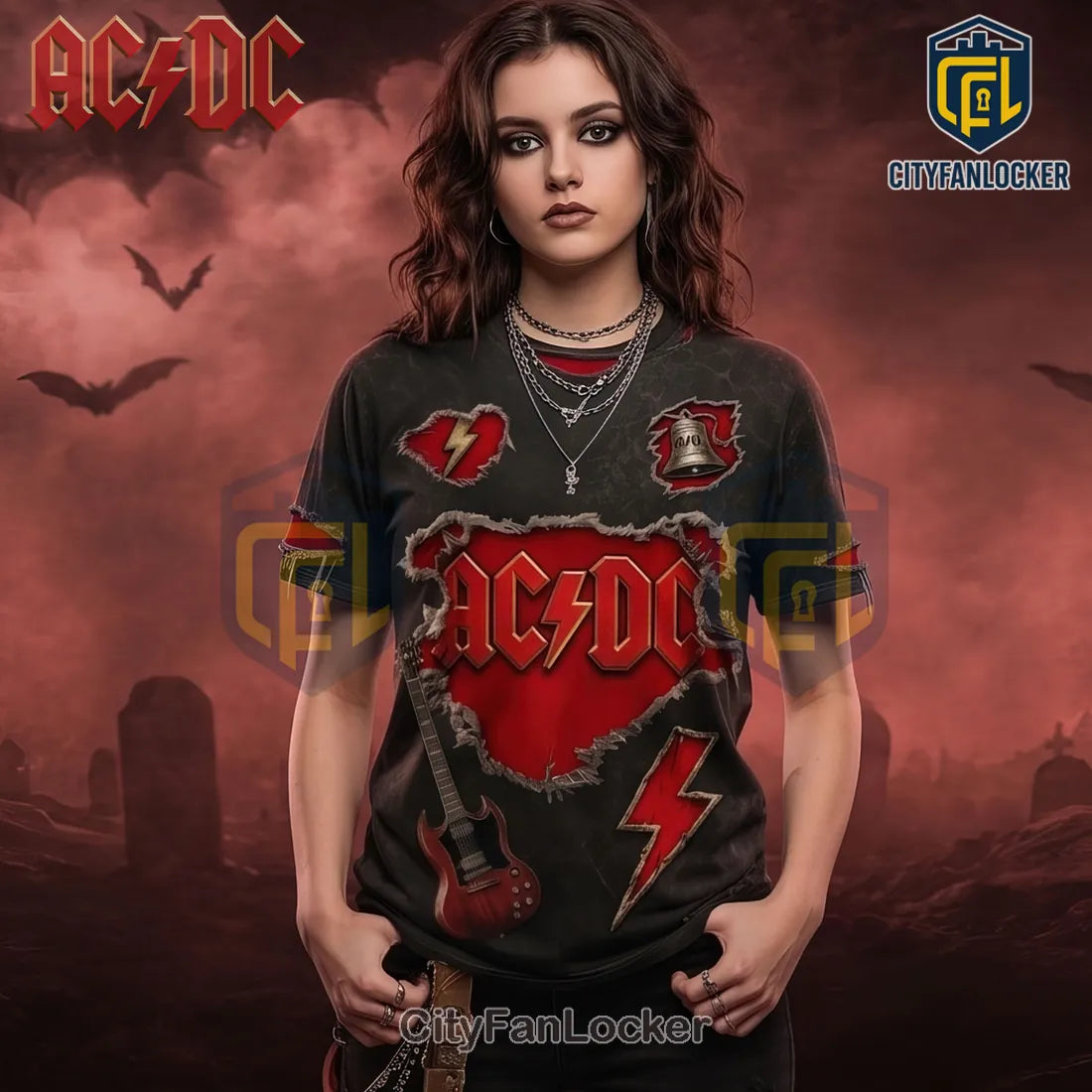 AC/DC For Those About To Rock Limited Edition 3D T-Shirt