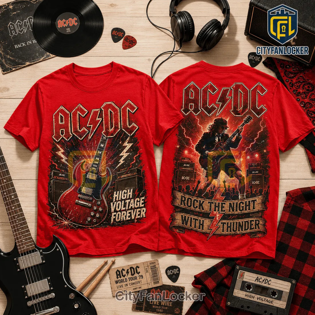AC/DC High Voltage Band Concert T-Shirt 2026