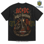 AC/DC x Harley-Davidson Vintage Black T-Shirt