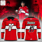 Adirondack Thunder The New Third 2025 Red Jersey