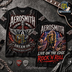 Aerosmith Live On The Edge Rock Music T-Shirt