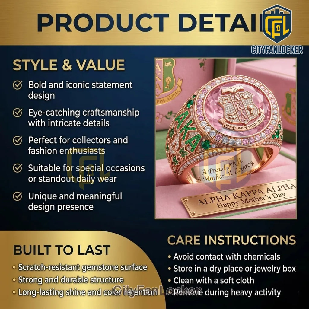 Alpha Kappa Alpha Mother’s Day Premium Ring