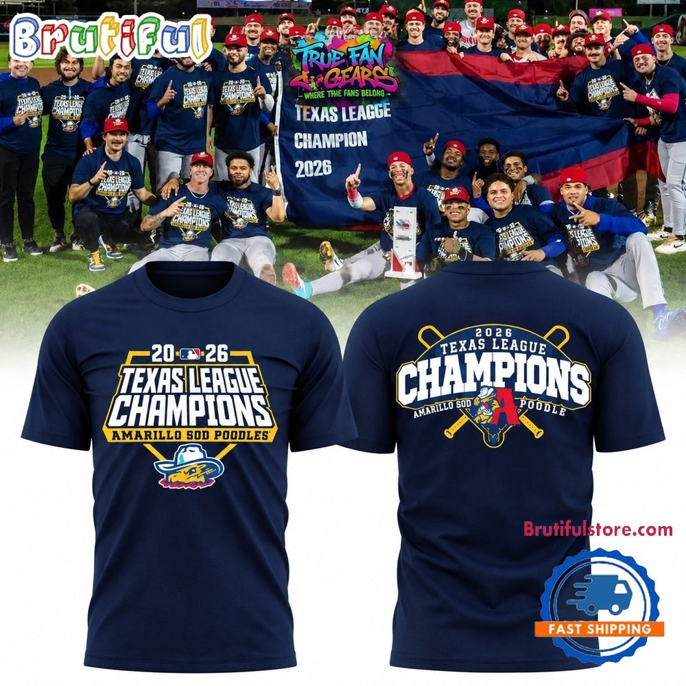 Amarillo Sod Poodles 2026 Texas League Champions Limited Exclusive Hoodie