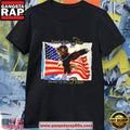 American Flag With Eagle Shirt Black