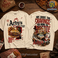 Arbys Stacked With Flavor Beige T-Shirt
