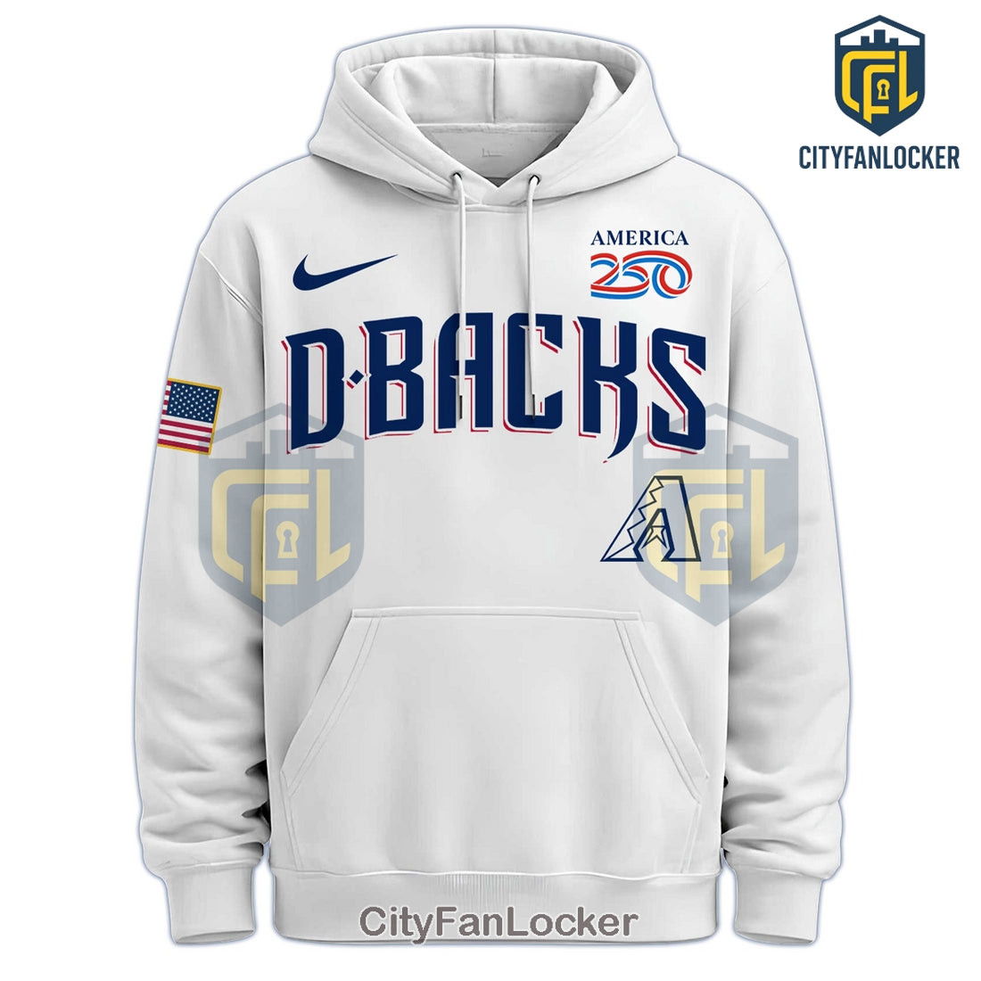 Arizona Diamondbacks 250th Anniversary USA Celebration Pullover Hoodie