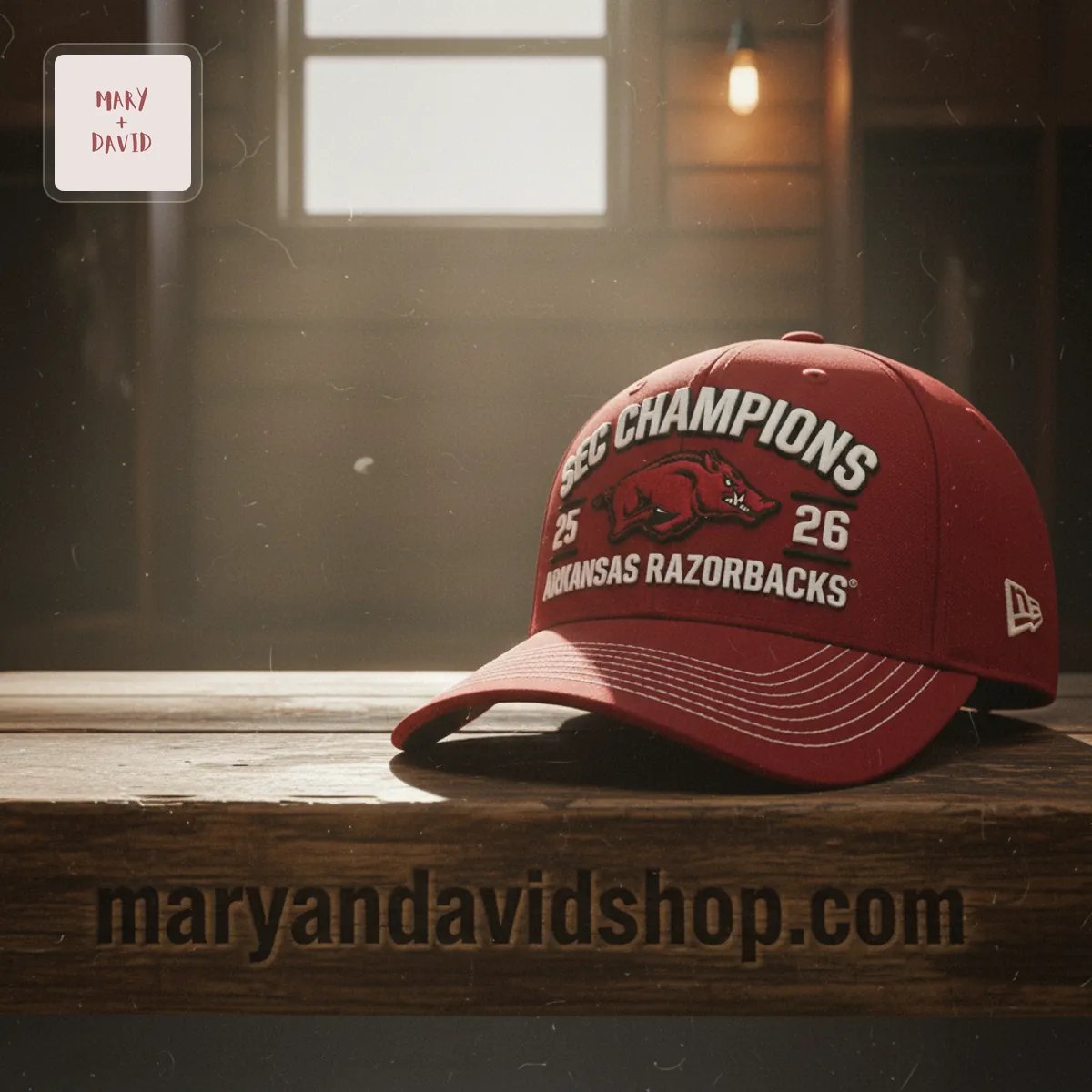 Arkansas Razorbacks SEC Champions 25-26 New Era Baseball Cap