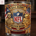 Bad Bunny Super Bowl 2026 Whiskey Glass