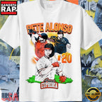 Baltimore Orioles Pete Alonso #20 Graphic Comic Collage T-Shirt
