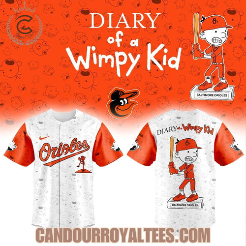 Baltimore Orioles x Diary of a Wimpy Kid Jersey
