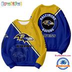 Baltimore Ravens 2025 NFL Customized Round Neck Sweatshirt