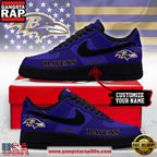 Baltimore Ravens New 2026 Version NFL Custom Air Force 1 Running Sneakers Shoes