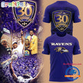 Baltimore Ravens 30 Season 1996 -2026 3D Shirt