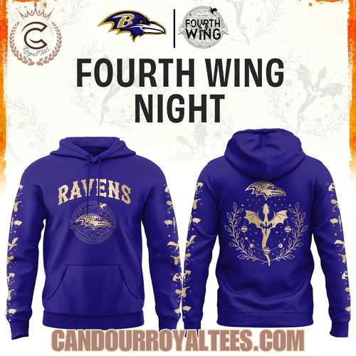 Baltimore Ravens Fourth Wings Night Hoodie