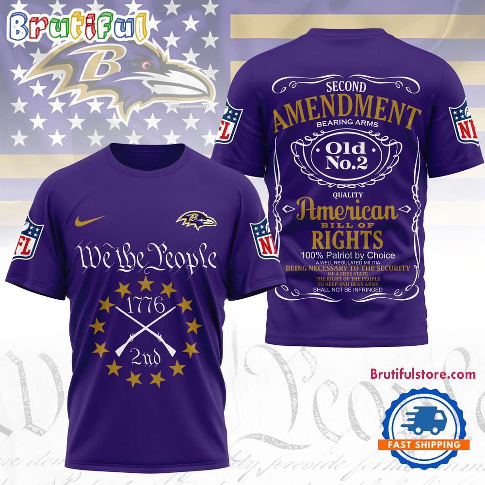 Baltimore Ravens NFL Second Amendment Limited Edition 3D Shirt