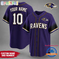Baltimore Ravens NFL Team Pride Baseball Jersey
