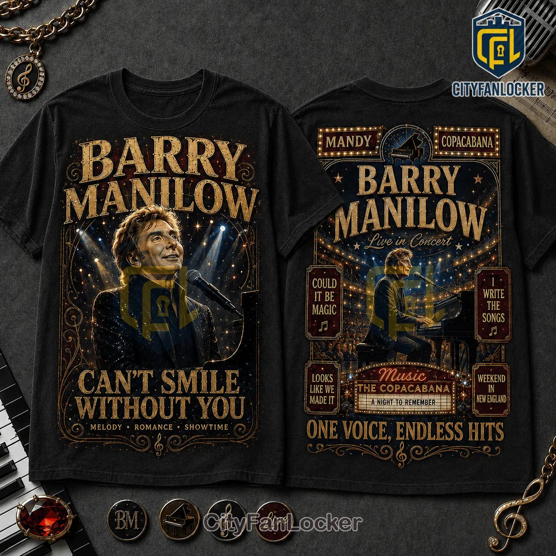 Barry Manilow Copacabana Cotton T-Shirt