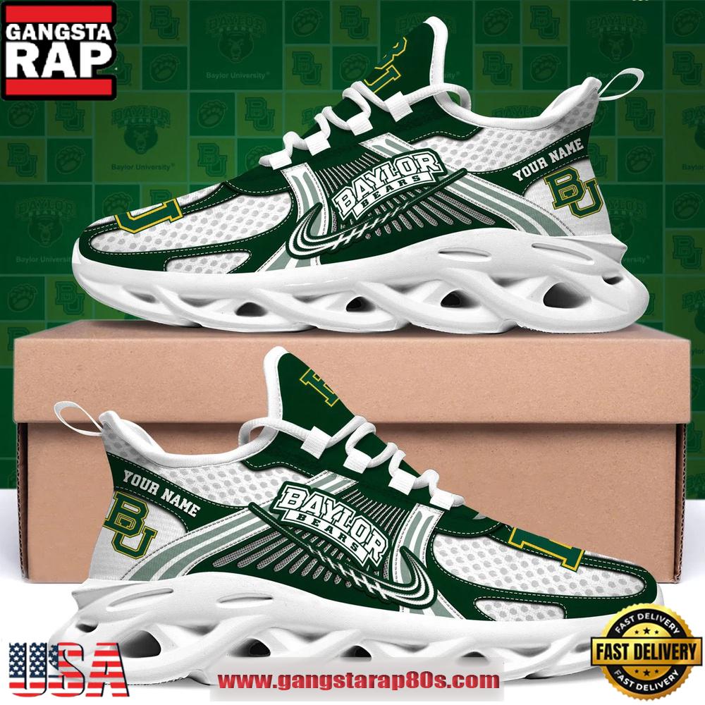 Baylor Bears Custom Name Clunky Sneaker Max Soul Shoes