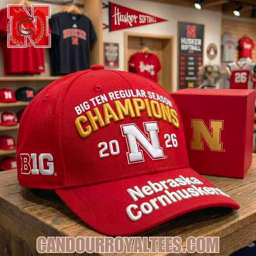 Big Ten Regular Season Champions 2026 Nebraska Cornhuskers Cap