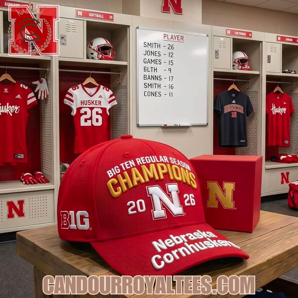 Big Ten Regular Season Champions 2026 Nebraska Cornhuskers Cap