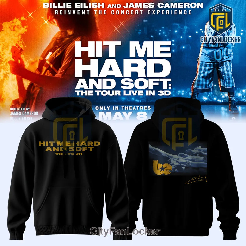 Billie Eilish Hit Me Hard and Soft Tour Black Hoodie
