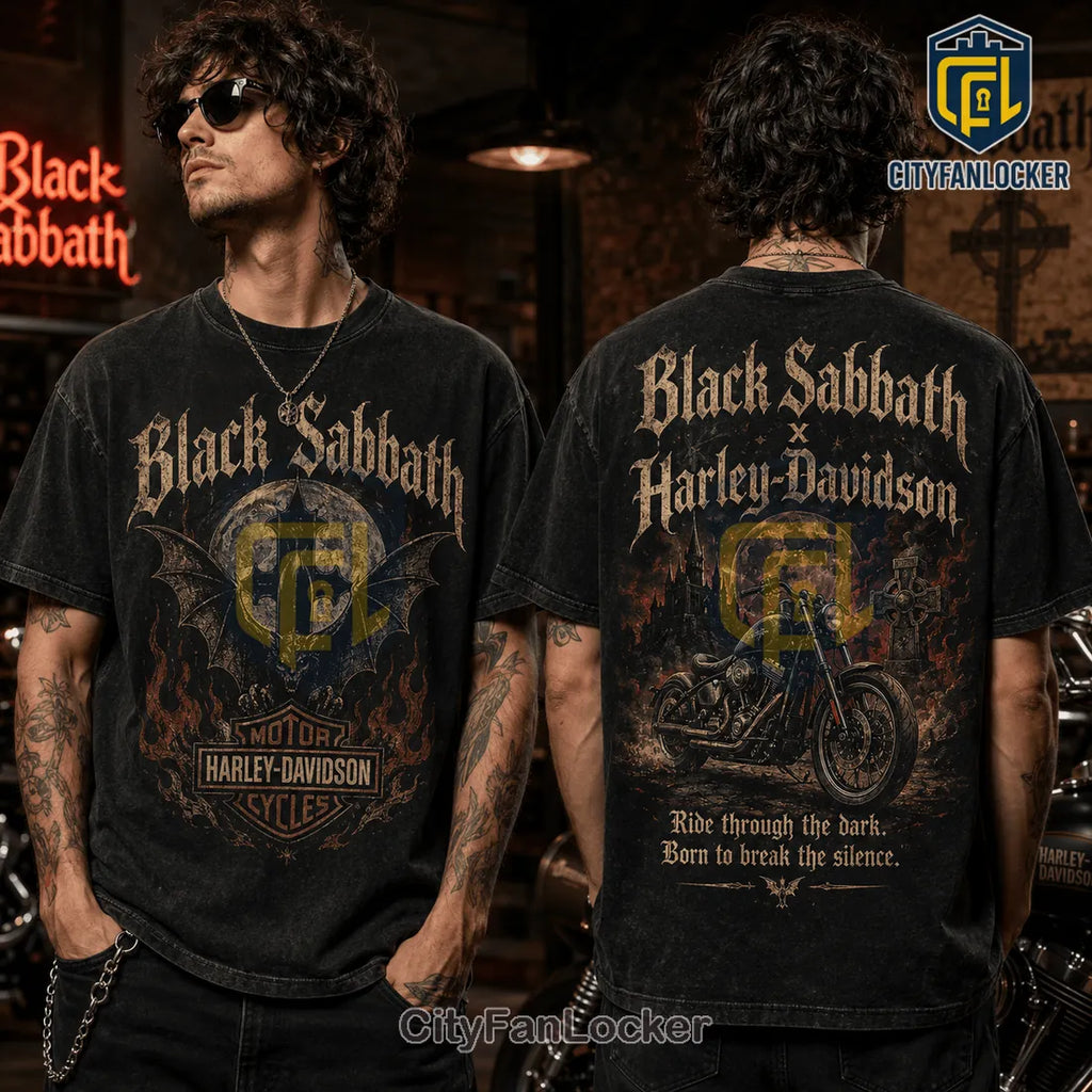 Black Sabbath x Harley-Davidson Vintage Washed T-Shirt