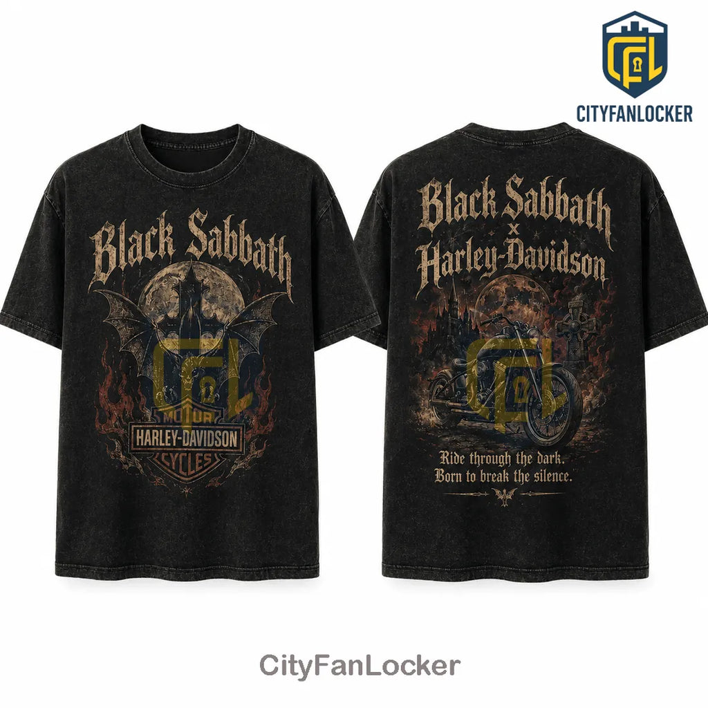Black Sabbath x Harley-Davidson Vintage Washed T-Shirt