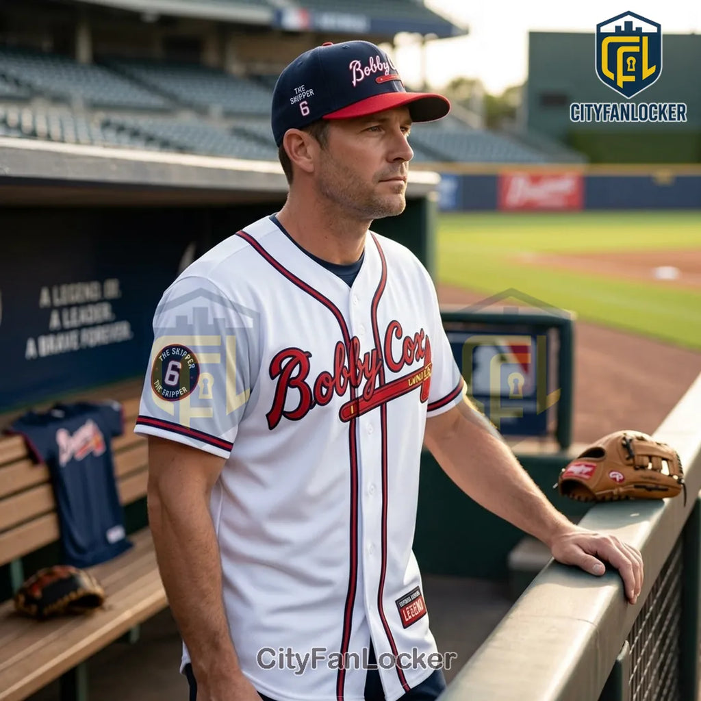 Bobby Cox The Skipper Commemorative Atlanta Braves Baseball Jersey