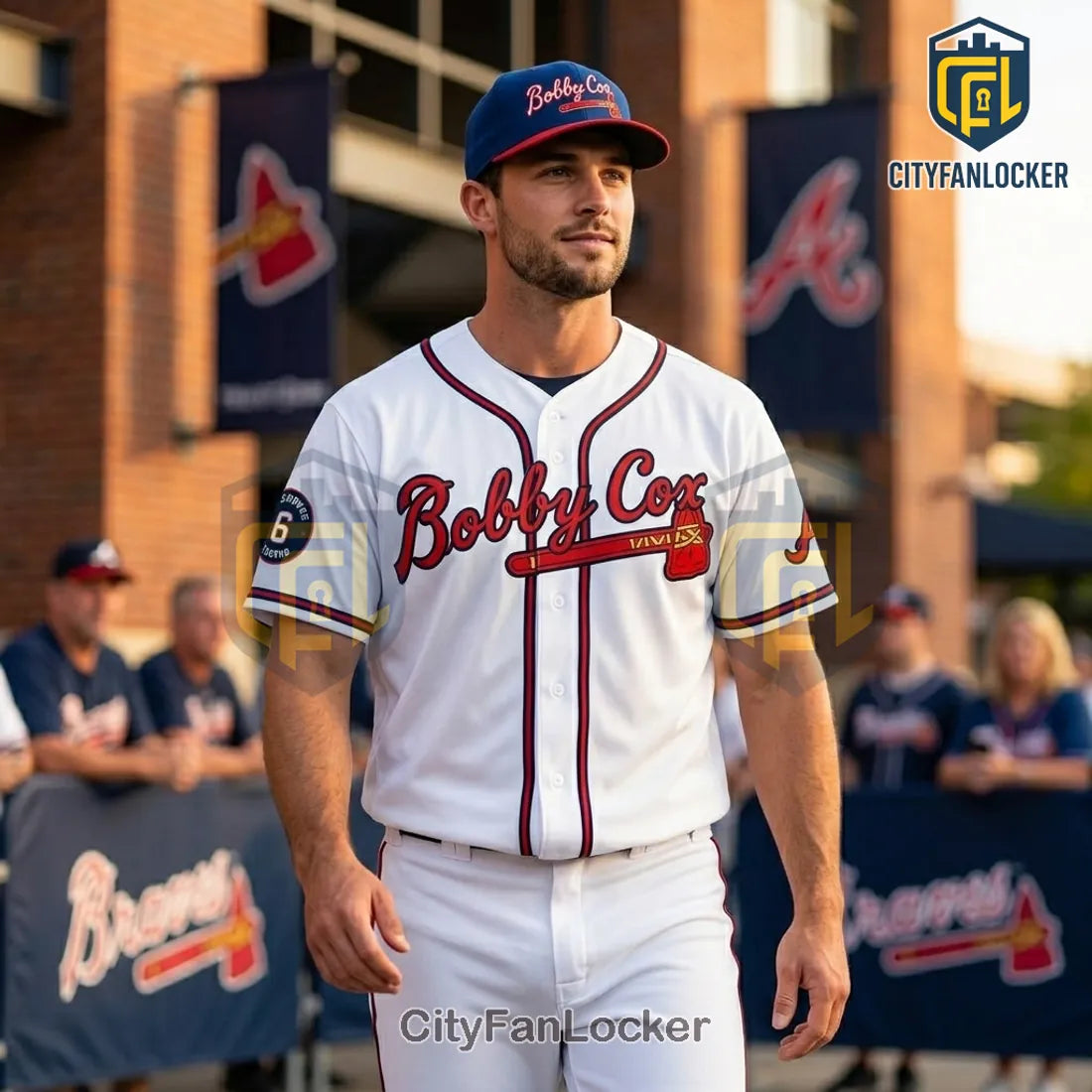 Bobby Cox The Skipper Commemorative Atlanta Braves Baseball Jersey