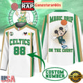Boston Celtics Premium NBA Magic Drip Long Jersey Shirt
