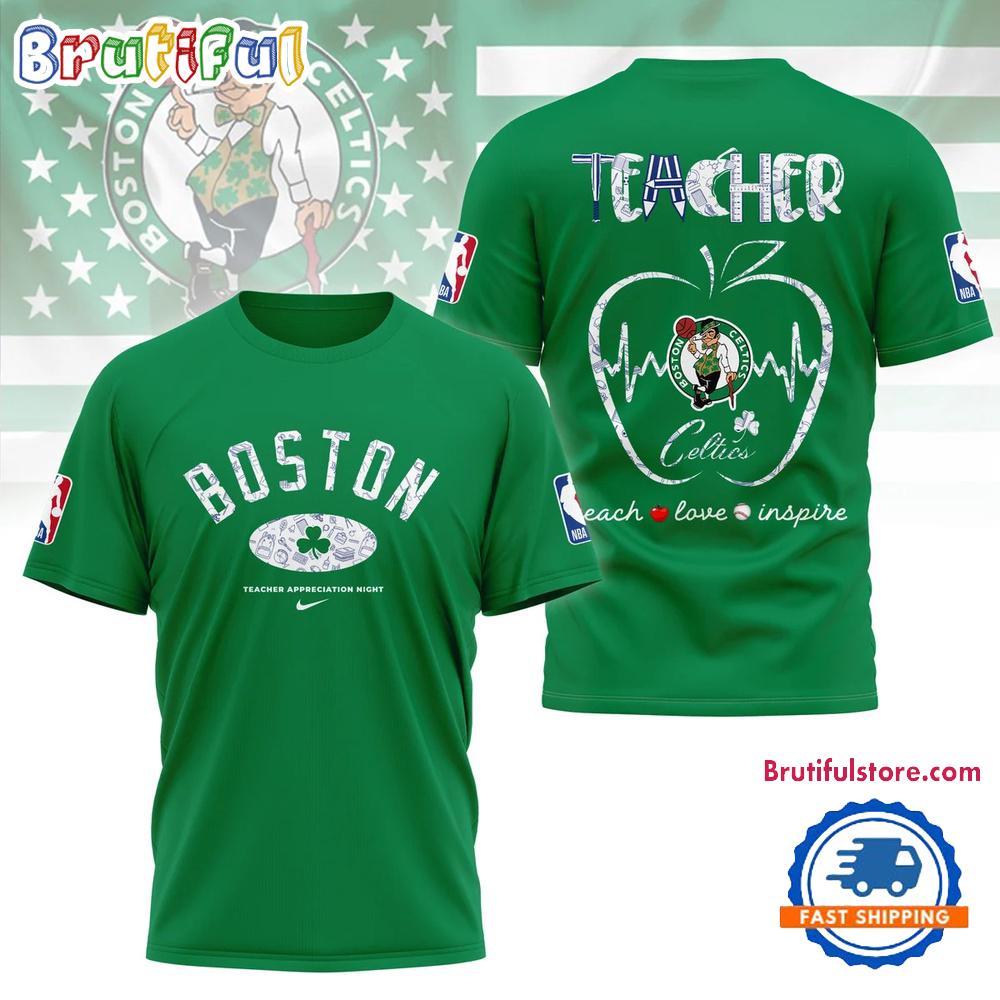 Boston Celtics Teacher Appreciation Night 3D Shirt