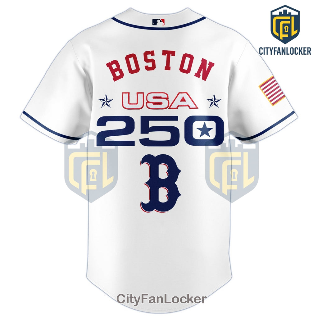 Boston Red Sox 250th Anniversary USA Celebration Baseball Jersey