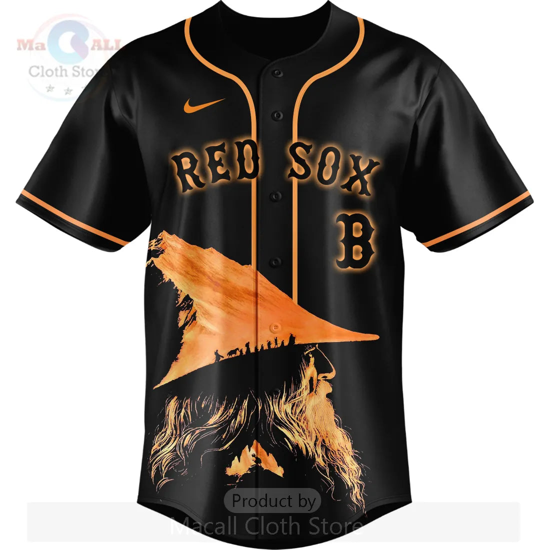 Boston Red Sox Lord of the Rings Personalized Baseball Jersey