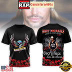 Bret Michaels Every Rose Has Uts Thorn Black 3D Shirt