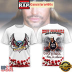 Bret Michaels Every Rose Has Uts Thorn White 3D Shirt