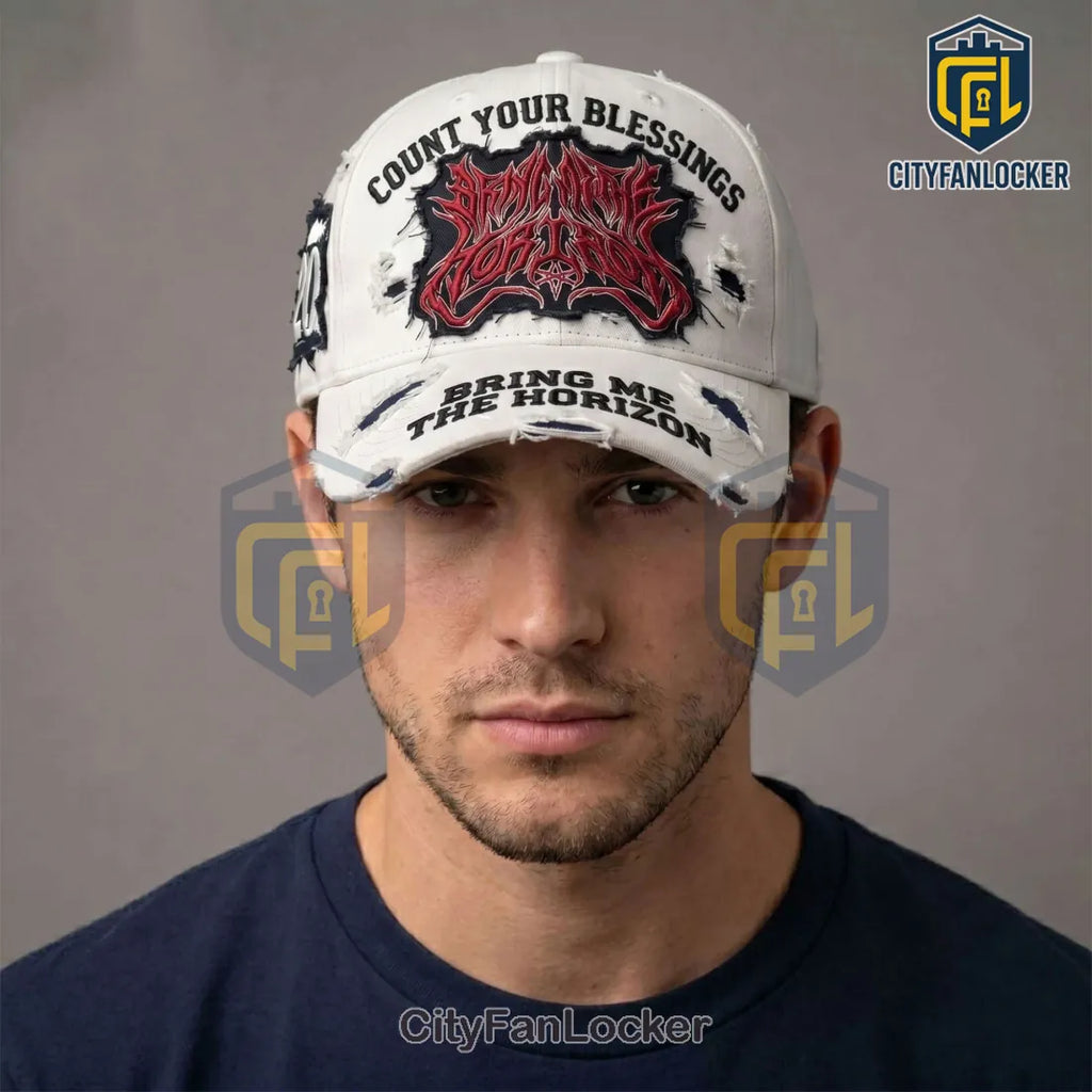 Bring Me The Horizon 20th Anniversary Distressed Baseball Cap