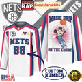 Brooklyn Nets Premium NBA Magic Drip Long Jersey Shirt