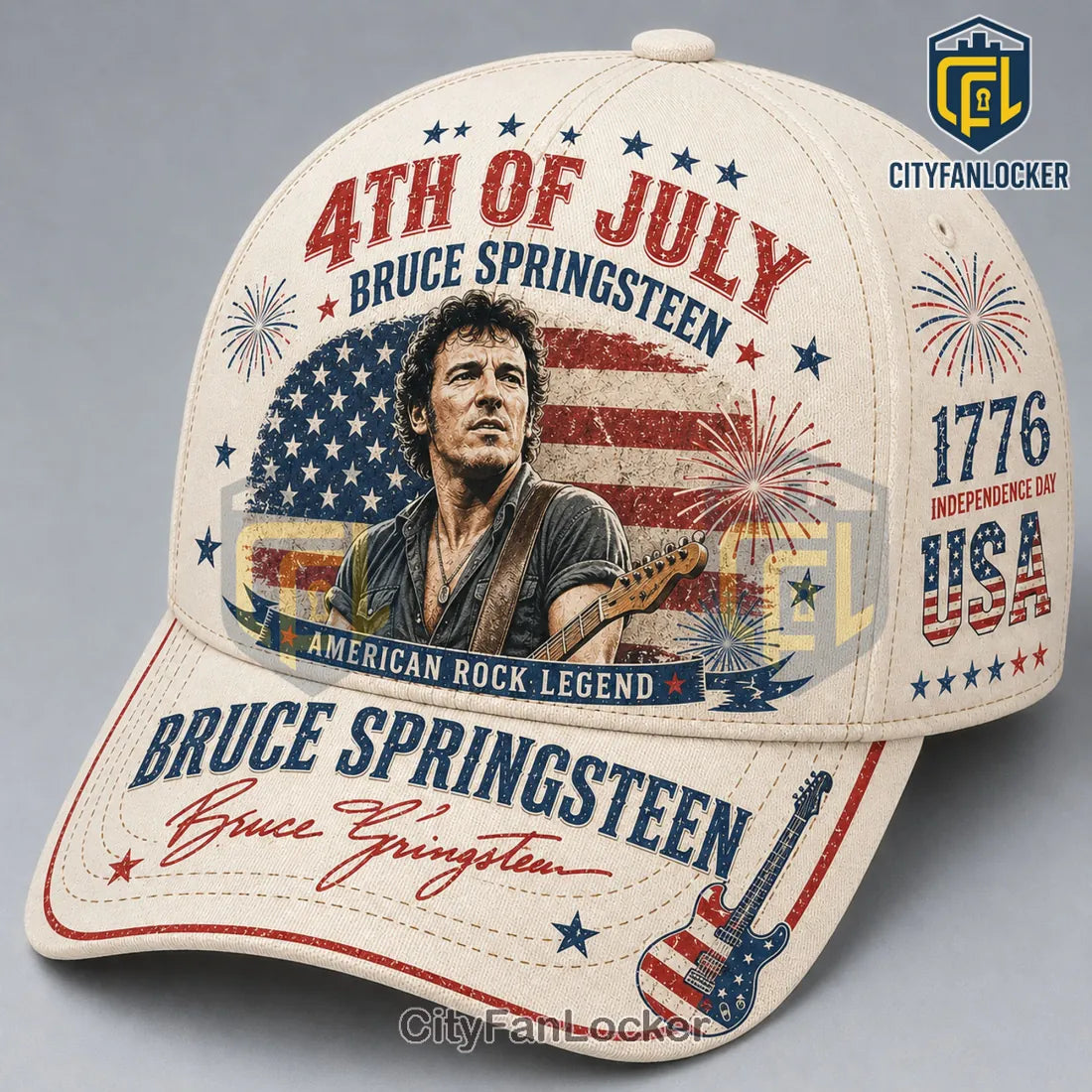 Bruce Springsteen 4th of July Independence Day American Cap