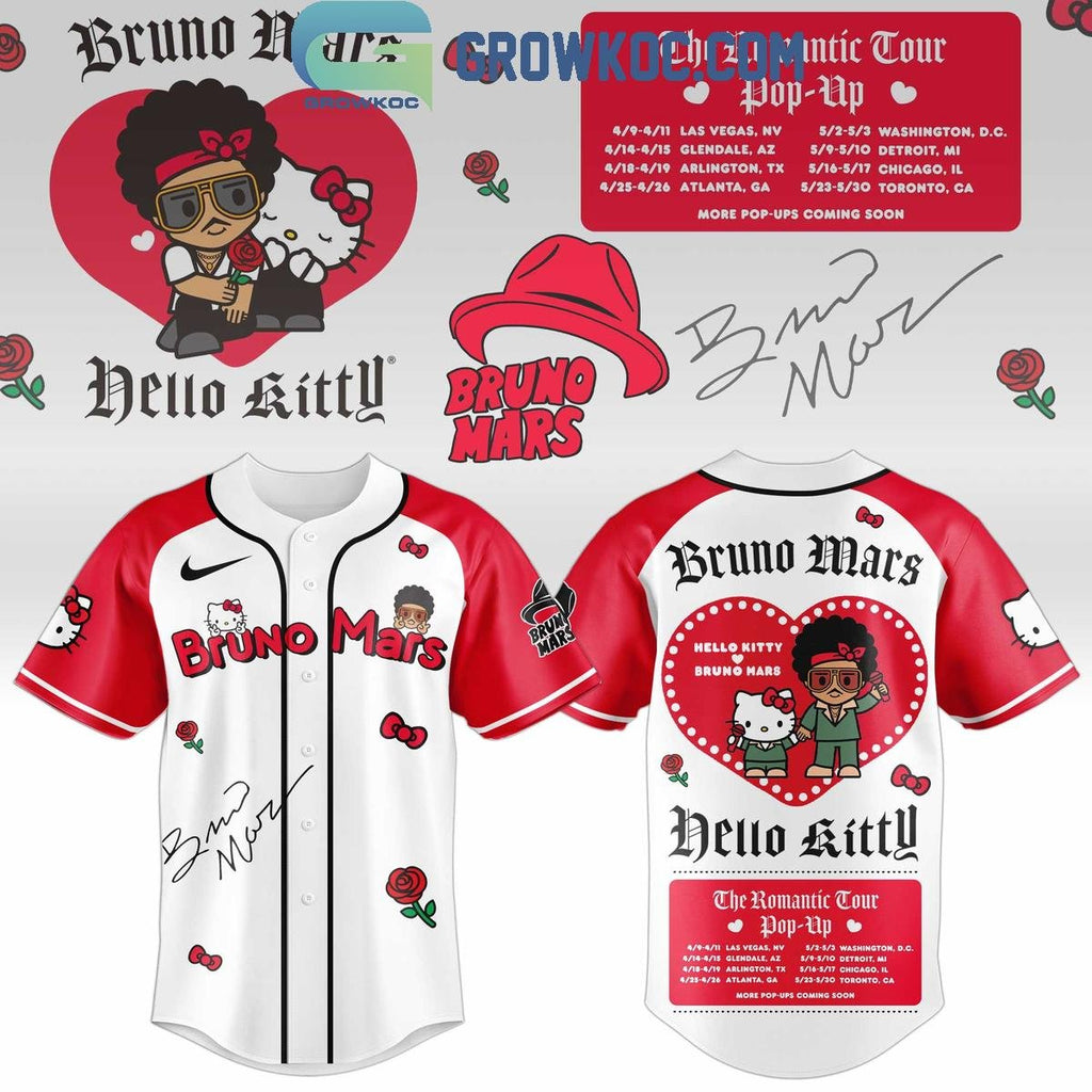 Bruno Mars x Hello Kitty The Romantic Tour Jersey
