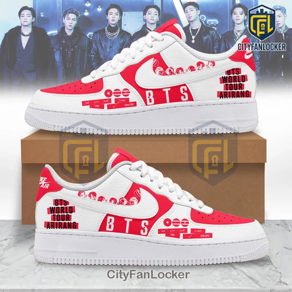 BTS World Tour Arirang Custom Air Force 1 Shoes