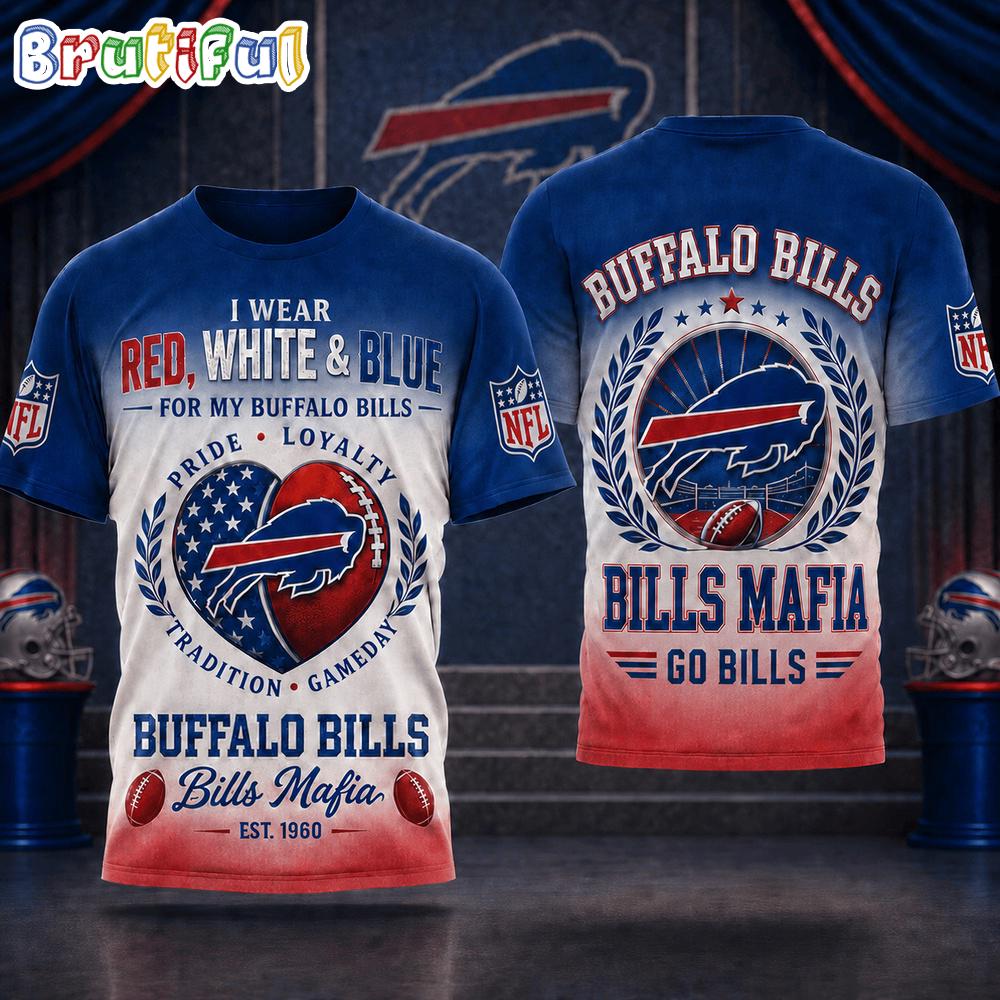Buffalo Bills NFL Pride Loyalty Tradition 3D Shirt