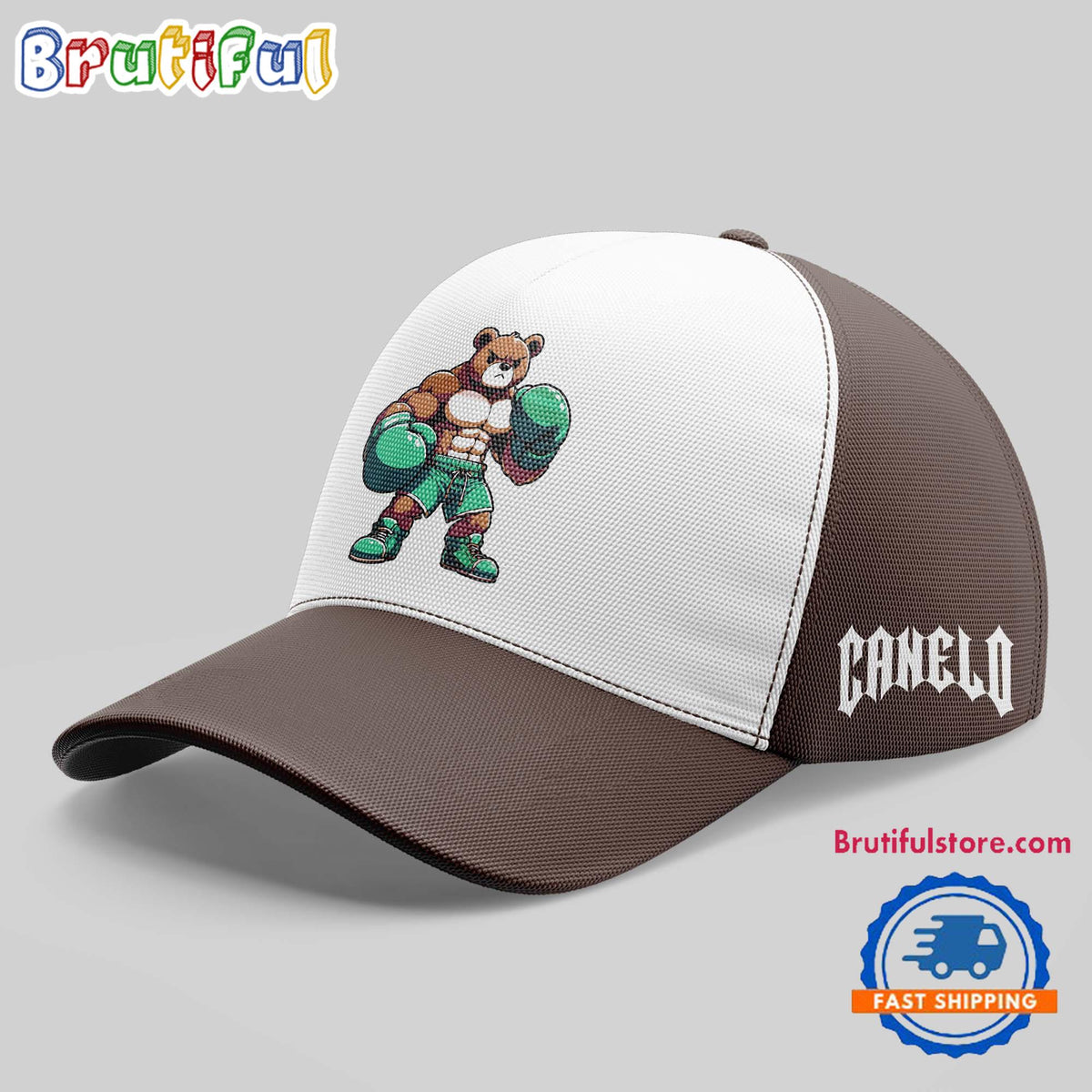 Canelo Alvarez Cap, Canelo Bear All OVer Print Cap