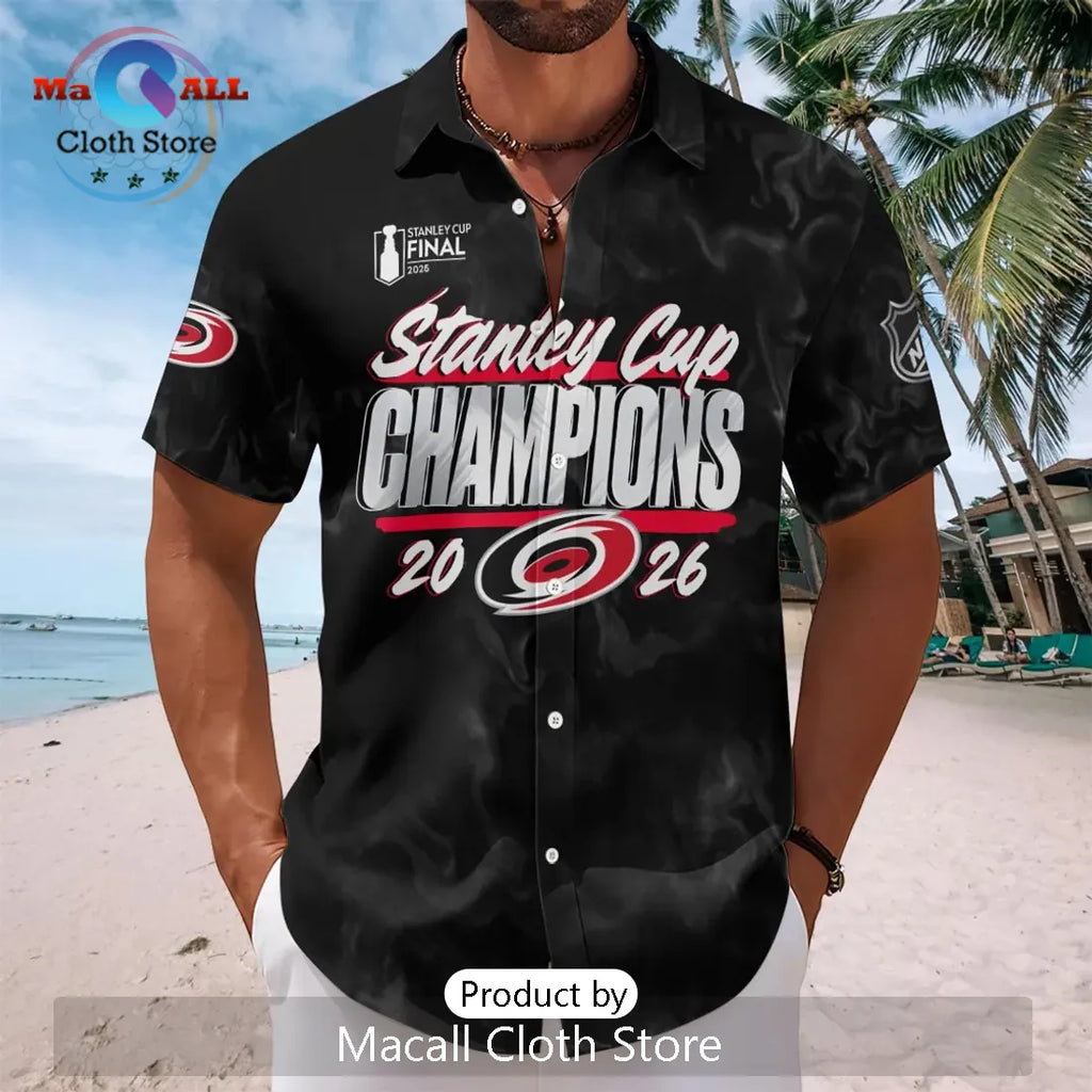 Carolina Hurricanes 2026 Stanley Cup Champions Button-Down Shirt