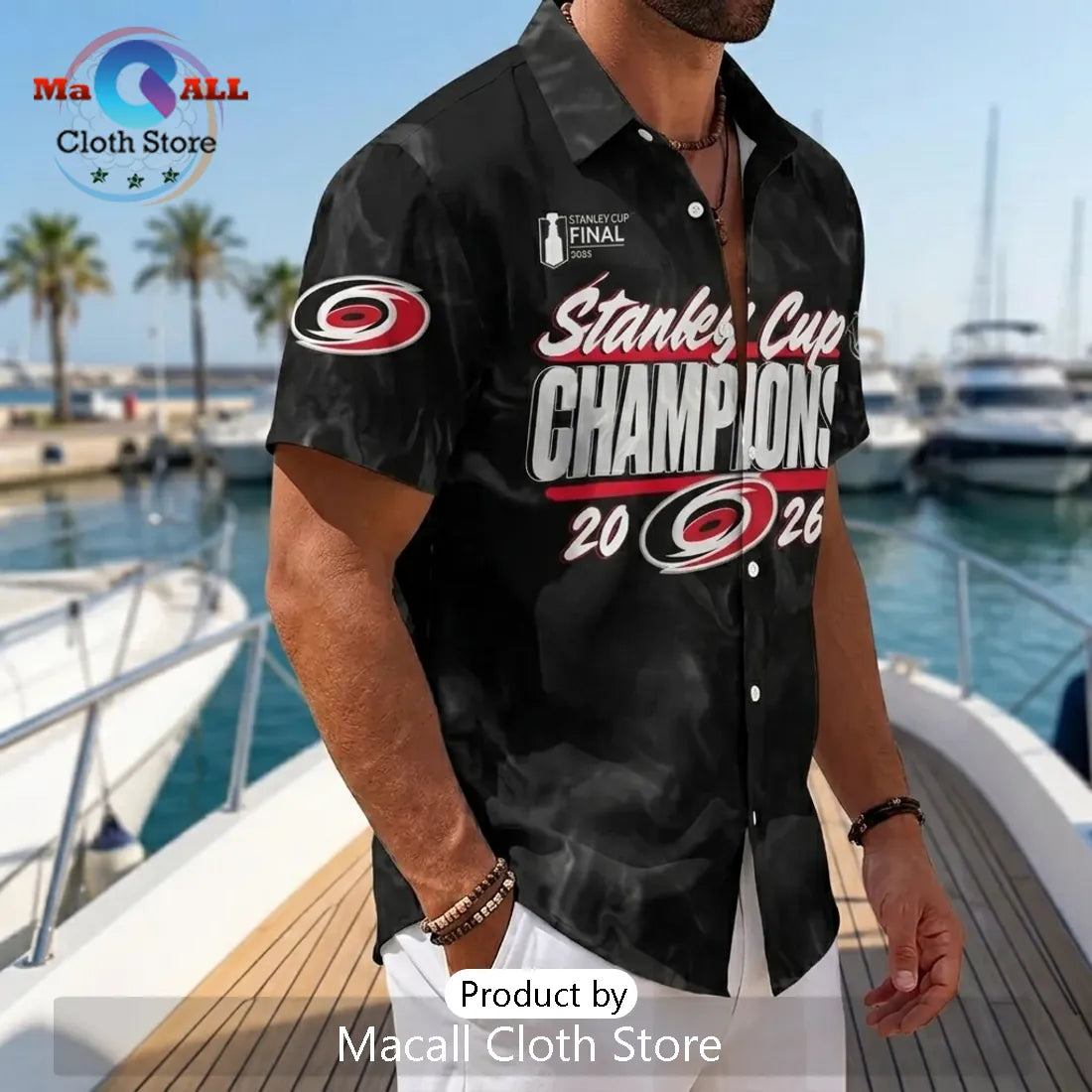 Carolina Hurricanes 2026 Stanley Cup Champions Button-Down Shirt