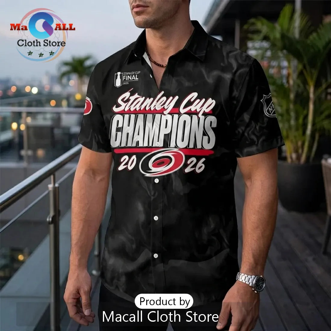 Carolina Hurricanes 2026 Stanley Cup Champions Button-Down Shirt