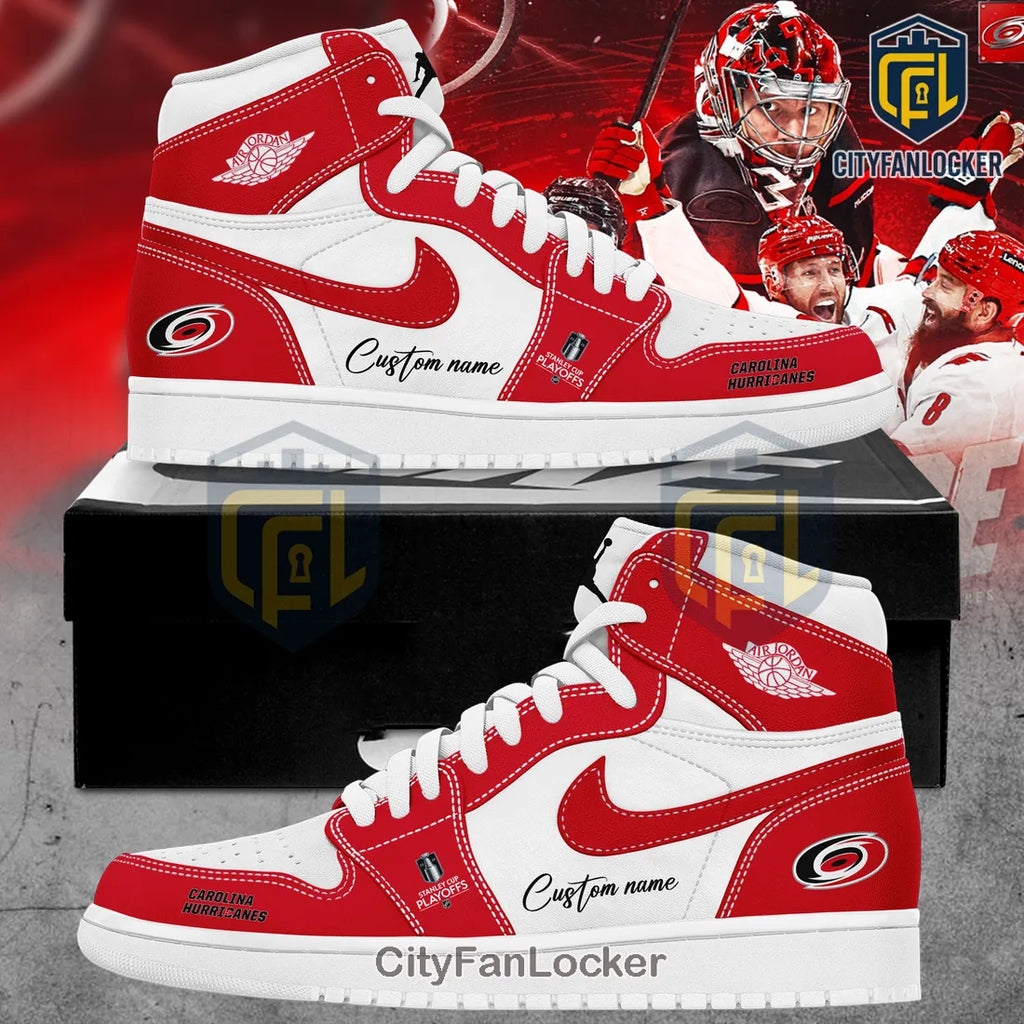Carolina Hurricanes Custom Name High Top Sneakers