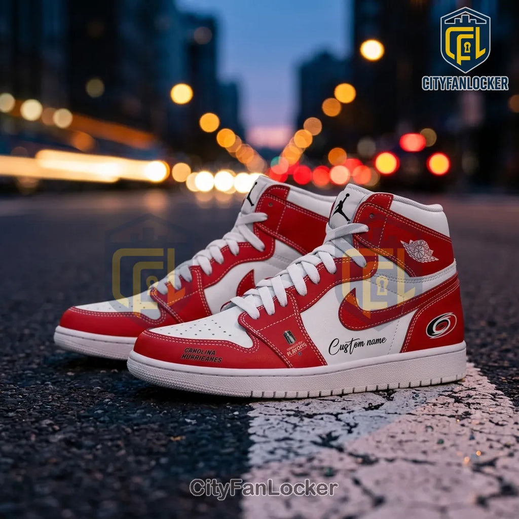 Carolina Hurricanes Custom Name High Top Sneakers
