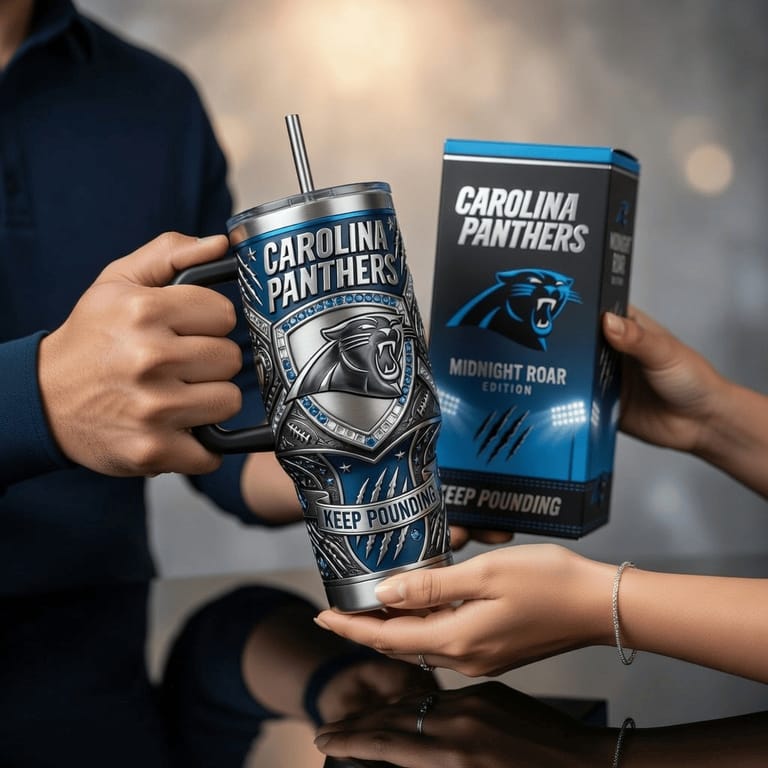Carolina Panthers Keep Pounding Tumbler
